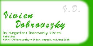 vivien dobrovszky business card